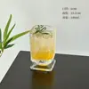 Copo de Vidro com Base Baixa Inspirado em Design, Copo de Coquetel, Copo de Suco, Copo de Coquetel de Luxo, Copo de Água