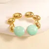 Nuevos Pendientes Cuadrados de Acero Inoxidable de Moda Transfronteriza con Exagerado Diseño Geométrico Hueco y Pendientes de Hoja Geométrica de Esmalte Colorido