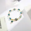 Pulseira Infantil de Contas Margarida para Meninas e Estudantes, Joia Elástica Artesanal de Boutique, Pulseira de Cristal Transfronteiriça