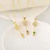 Collar Colgante de Caramelo Chapado en Cobre Nuevo y Popular Transfronterizo para Mujer Circonita Microincrustada Joyería de Moda Elegante de Alta Gama