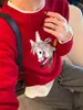 Suéter de Punto de Lana con Bordado Pesado para Mujer, Estilo Europeo 2026 Invierno Nueva Moda Tendencia de Suéter Básico para Mujeres Europeas