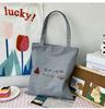 Bolso de Hombro con Estampado, Bolso Tote para Estudiantes, Bolso de Lona, Bolso de Moda para Mujer, Moda Callejera, Bolso para Tutorías y Actividades Extracurriculares