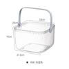 Cesta portátil transparente acampamento ao ar livre piquenique acampamento cesta de frutas prato de frutas estilo luxo leve sala de estar lanche cesta de armazenamento de plástico