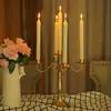 Hotel de Estilo Americano Boda Restaurante Occidental Cena a la Luz de Velas Portavelas, Decoración de Mesa, Portavelas de Hierro de Uno, Tres o Cinco Brazos