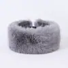 Sombrero de Invierno y Otoño Transfronterizo de Piel Sintética de Zorro Gruesa con Protección para Orejas Anillo Diadema Cinta para el Cabello Sombrero de Copa Vacío Comercio Exterior
