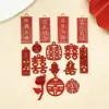 Mezcla 15 pintura roja festiva para bodas palabras felices bendición colgante DIY pulsera hecha a mano accesorios de joyería venta al por mayor