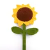 Girasol gigante de temporada de graduación transfronteriza regalo del Día de San Valentín, producto terminado de ramo de rosas gigantes tejido a mano