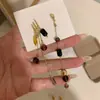 Pendientes de Borla de Cristal con Aguja de Plata Estilo Medieval, Pendientes de Moda y Lujosos, Pendientes de Gama Alta Versátiles de Nicho al por Mayor
