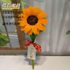 Girassol Finalizado Ganha o Primeiro Lugar Varinha Torcida Buquê Feito à Mão Presente para o Dia do Professor Gaokao Zhongkao para o Crescimento das Crianças