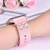 Accesorios para Smartwatch Traje Adecuado para applewatch Reloj con Anillo Decorativo de Alas Decoración de Correa de Silicona