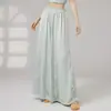 Pantalones de práctica de danza clásica para mujer, elegantes pantalones de pierna ancha, ropa de baile para adultos, pantalones de práctica con volantes