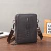 Moda Transfronteiriça Bolsa Masculina Novo Estilo Cabeça de Crocodilo Distintiva Transversal Bolsa Masculina Padrão Crocodilo Bolsa de Ombro Bolsa para Celular