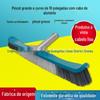 Nova escova de alça de alumínio da piscina de 19 polegadas escova de limpeza de alça de alumínio escova de piscina reforçada escova curva grande escova curva