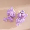 Pendientes de Borla con Flor de Gasa de Perla de Vidrio Estilo Vacaciones Europeas y Americanas, Pendientes Frescos y Dulces, Pendientes de Moda y Versátiles