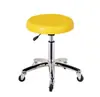 Taburete de plástico engrosado con altura ajustable y función giratoria, taburete redondo para escuela y laboratorio, taburete para estudiantes con ruedas, silla de bar de patas altas