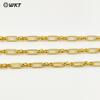 BC239 Nueva Cadena de Latón con Geometría Ovalada Chapada en Oro de 18k de Alta Calidad 5 m Accesorios de Cadena Hechos a Mano a la Venta