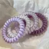Cuerda de Teléfono de Gelatina de Alta Elasticidad Color Dopamina, Lazo para el Cabello, Gama Alta, Lazo para el Cabello Dulce y No Dañino, Lazo para el Cabello y Accesorio para la Cabeza