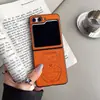 Estilo Fofo Jingle Adequado para Samsung Zflip6 Antiderrapante e Anti-Queda Capa de Celular Desenho Flip3 Dopamina Modelo Popular