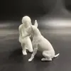 Figura Femenina y Perro Impresos en 3D de Venta Caliente Transfronteriza para Decoración del Hogar, el Regalo Perfecto para Amantes de los Perros, Diseño Creativo de Estatua