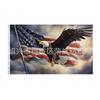 Bandera de Águila Americana de Amazon Bandera de Águila del Día de la Independencia Americana Bandera de águila americana poliéster 100D bandera de doble rociado