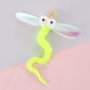 Palo de Juguete para Gatos Colgante Juguete Elástico para Gatos Imitación de Insecto con Ojos Forma de Libélula Juguete de Felpa para Gatos