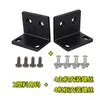 Receptor de Micrófono Inalámbrico Universal Soporte de Esquina para Gabinete Micrófono Estándar L-Oreja Accesorios de Montaje para Estuche de Vuelo 1U