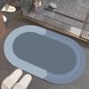 Tapete de Banheiro Doméstico de Lama Diatomácea Minimal Absorvente Secagem Rápida Fácil de Cuidar Antiderrapante Resistente à Sujeira Resistente ao Desgaste Capacho