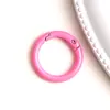 DIY Artesanal Tinta Colorida Fivela de Mola Círculo Aberto Acessórios para Joias Penduradas Atacado Argola de Mola Acessórios para Chaveiro