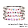 Conjunto de pulseiras exclusivas de contas com letras CCB mais vendido em todo o mundo para casais