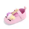 Sapatos de Princesa Desenho Florzinha para Bebê Sapatos Macios Antiderrapantes para Crianças Pequenas Sapatos de Bebê