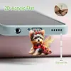 Protetor de Porta de Carregamento Fofo Tema Água-Viva para Celulares Android e iPhone com Conector 2D Design de Desenho Animado