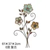 Luz Nórdica Lujo Hierro Decoración de Pared Dormitorio Sala de Estar Pared Creativa Fondo de Sofá Colgante Árbol de Hierro Flores de Cerezo