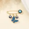 Broche Creativo Sencillo Pin Ojo del Diablo Europeo y Americano Elemento de Escarabajo Abeja Lazo Pin Ojo Azul