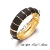 Joyería Popular Transfronteriza Modelo Nuevo 2026 Pulsera Ancha con Goteo de Aceite Estilo Retro Europeo y Americano Pulsera Abierta Exagerada Directo del Fabricante