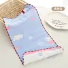 Toalla de Gasa Infantil de Seis Capas 25X50 Algodón Puro Tipo Jacquard para Bebé una Toalla Pequeña Toalla para Babas de Bebé de Guardería