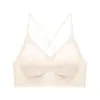 Base de Maquillaje Líquida Espalda Baja en U Invisible Sin Costuras Cruzada Ajustable Sujetador de Espalda de Belleza con Soporte Suave Push-Up Sujetador de Gelatina