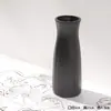 Vaso Minimalista Nórdico Criativo de Cerâmica Preta para Flores Secas Decoração de Arranjo de Flores para Mesa de Casa Sala de Estar Recipiente Hidropônico para Flores