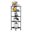 Estante de Almacenamiento de Piso de Múltiples Capas Estante de Almacenamiento Baño Inodoro Cocina Esquina Acero Inoxidable Trípode Multifuncional