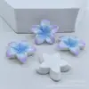 Acessórios de resina com flor em degradê de cinco pétalas para DIY com cola creme, acessórios de cabelo, tiaras decorativas, capas de celular e materiais para sapatos de tamanco