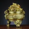 Yang Tong Ji Cuenco Tesoro de Cobre Cuenco Tesoro Yuanbao Sapo Dorado Ruyi Cuenco Tesoro de Dinero