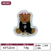 Etiqueta de Tecido Cabeça de Urso Fofa Mais Vendida Transfronteiriça Patch para Acessórios de Roupa Feitos à Mão DIY Patch Bordado Cartoon Patch com Furo