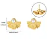 Moda Transfronteriza Elegantes Pendientes de Mariposa de Acero Inoxidable Geométricos Elegantes con Perlas Estilo Trendy Ins Pendientes de Diseño Personalizado