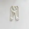Calça de Bebê Outono e Inverno Estilo Coreano Calça Legging Infantil Menina Forrada com Fleece Versátil Calça Quente Elástica Grossa para Crianças