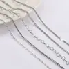 Cadena de oro de 18k con baño de vacío, cadena fina de acero inoxidable, cadena cubana en forma de corazón, collar, pulsera, accesorios para joyería DIY