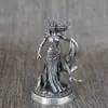 Ajedrez de Guerra de Cobre Mini Soldado Juguete Modelo Figura Decoración de Mesa Piezas de Ajedrez de Guerra Figura del Ejército Cobre Blanco