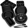 Kit de Herramientas para Hornear Resistentes al Calor de Silicona Antiadherente 9 en 1 Envolturas para Hornear Molde para Pastel Molde para Galletas Bandeja Adecuado