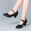 [Sapatos de dança exclusivos] sapatos de dança femininos para adultos prateados sapatos de dança de sola macia sapatos de dança para dança quadrada salto médio sapatos de dança para performance dança social