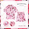Novas Roupas de Casa de Comércio Exterior para Crianças Verão Manga Curta Shorts Roupa Fina para Ar Condicionado para Crianças Maiores Meninos e Meninas Pijama Infantil