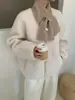 Bufanda Cruzada Lazy Chic 100% Lana para Mujer, Calentador de Cuello Cálido de Alta Gama para Otoño e Invierno, Fabricante de Bufandas Versátiles