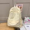 Mochila Ligera Simple de Color Sólido Casual Combinable para Estudiante Universitario Bolsa de Clase Mochila Escolar Estilo para Salidas de Mujeres Mochila para Estudiante de Secundaria